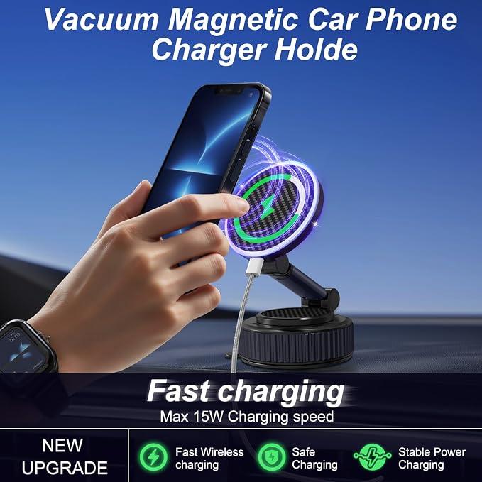 Magnetic Phone Charging Holder for Car - Image 5