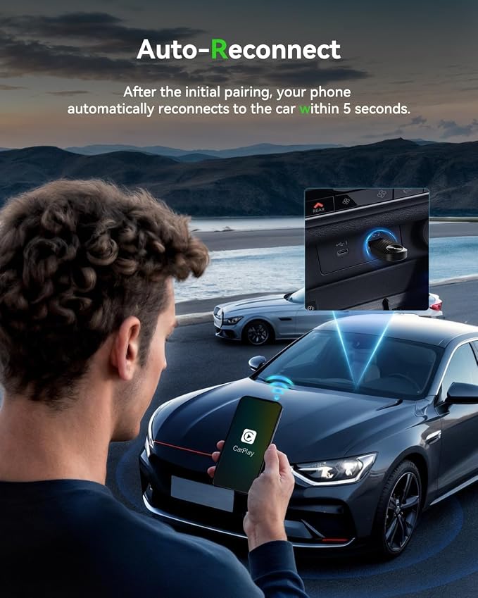 2-in-1 Apple CarPlay & Android Auto Wireless Adapter - Image 5