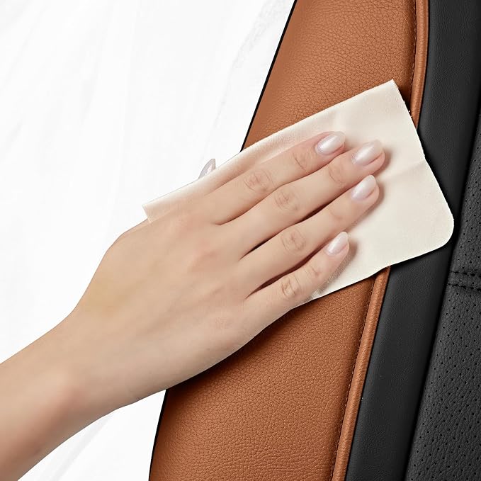 Road Comforts Leather Seat Covers, Breathable Car Seat Covers Full Set - Image 4
