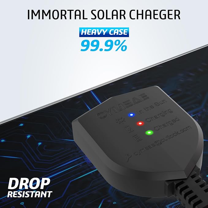 OYMSAE 20W 12V Solar Panel Battery Charger Portable Waterproof Power Trickle - Image 8