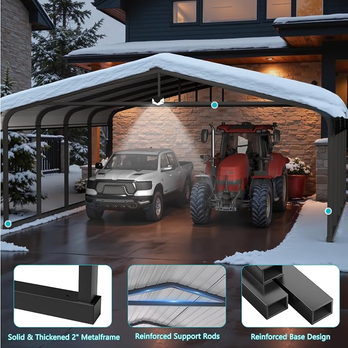 Metal Carport, Car Ports 20x20 Heavy Duty Metal - Image 5