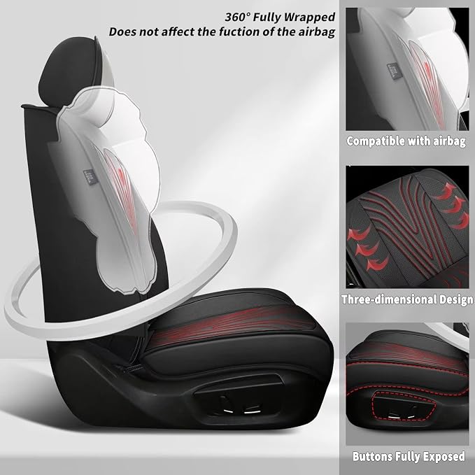 Seat Covers for Car Fit for Toyota Camry 2025 2024 2023-2012: Front Seat Covers - Image 4