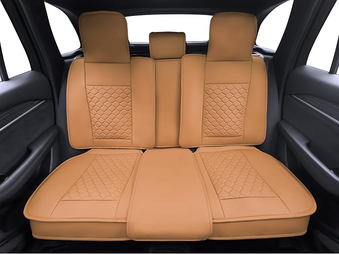 Elantrip Car Seat Cover Full Set Leather Car Seat Protector Universal fit - Image 5