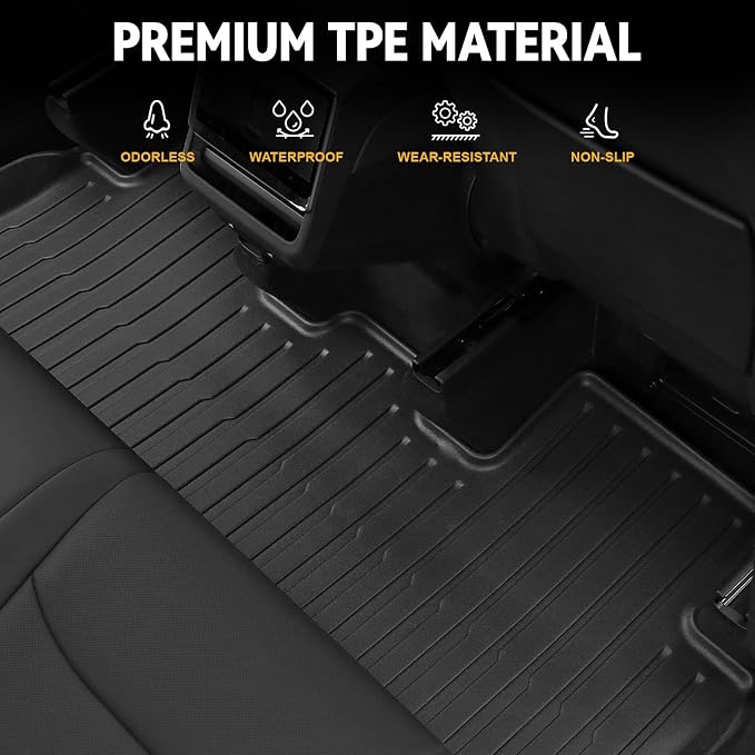Floor Mats Set for 2025 2026 Tesla Model Y Juniper Accessories, Full Coverage - Image 3