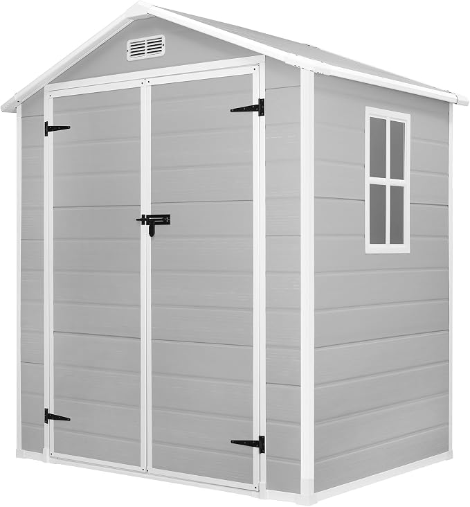 6 * 4.4 FT Resin Outdoor Storage Shed Plastic Shed - Image 6