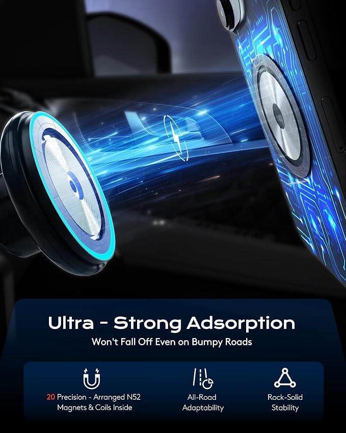 Magnetic Cup Phone Holder Car Wireless Charger - Image 5