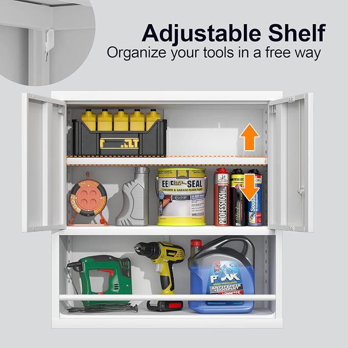 GREATMEET Locking Metal Garage Storage Cabinet - Image 4