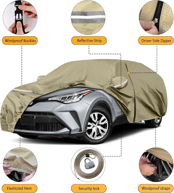 Waterproof Car Covers Replace for 2018-2025 Toyota C-HR, Windproof Bands for - Image 2