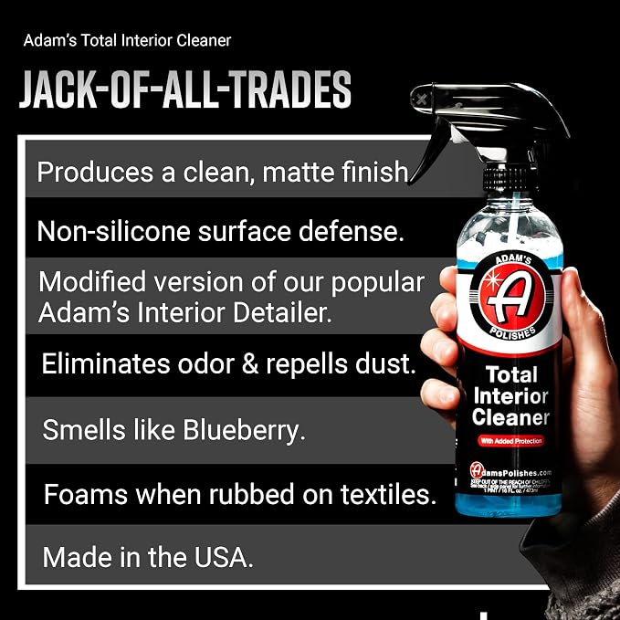 Adam's Polishes Total Interior Cleaner & Protectant, Quick Detailer & SiO2 - Image 2