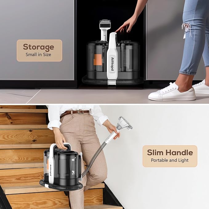 Upholstery Cleaner Machine, Powerful Suction & Portable Spot Remover, Deep - Image 4