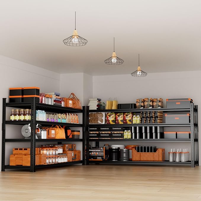 Storage Shelves Heavy Duty, 4-tier Adjustable Metal Industrial Utility Shelf - Image 6