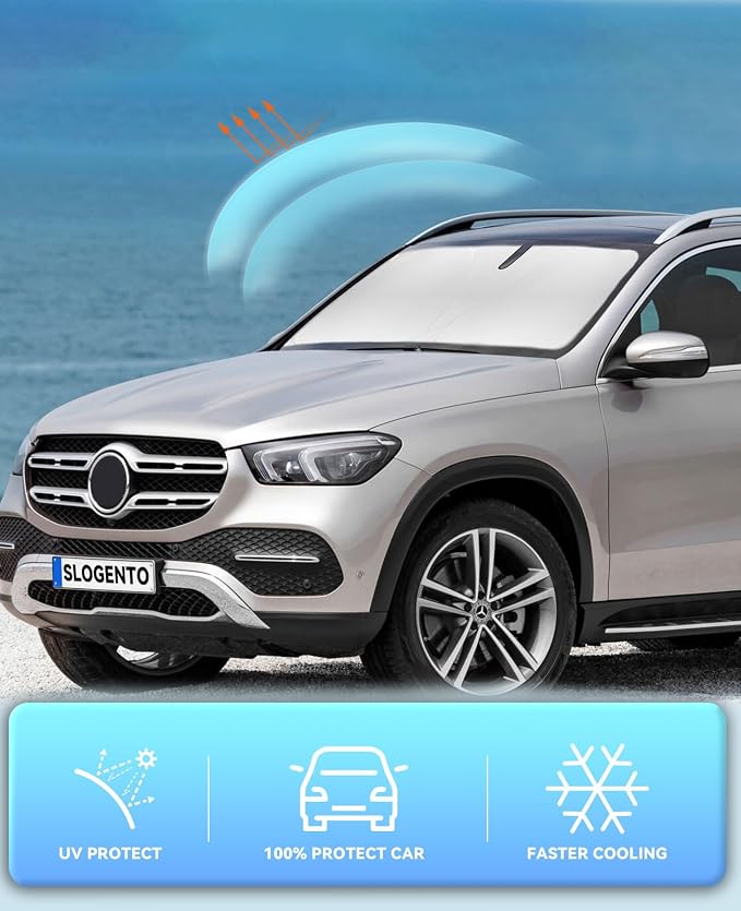 Sun Shade Sunshade for Mercedes Benz GLE 350 450 2012-2018 2019 Front Window - Image 5