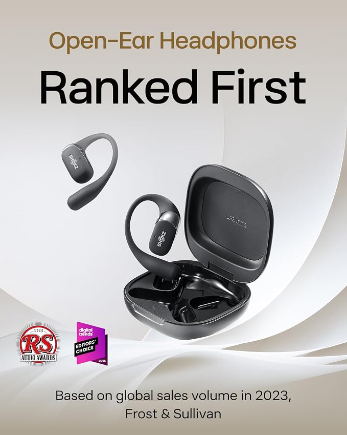 SHOKZ New OpenFit 2 Open-Ear Headphones, True Wireless Bluetooth Earphones - Image 2