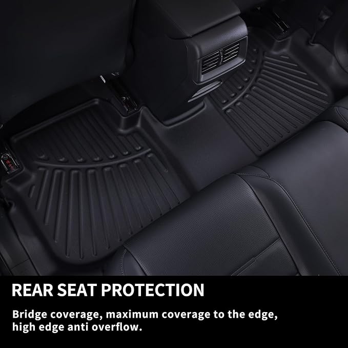 Floor Mats & Trunk Mat for Chevrolet Tahoe 2021-2024 2025-2nd Row Bench Seat - Image 4