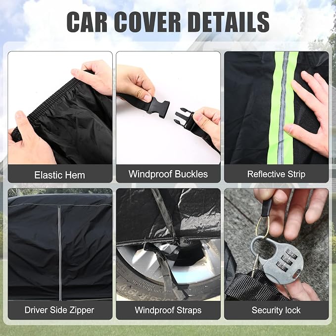 Waterproof Car Cover Compatible - Image 6