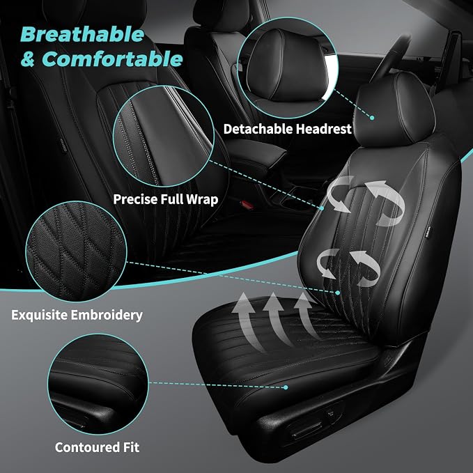 Seat Covers for Honda CRV 2017-2022 EX/EXL/LX/Sport/Touring/Special Edition - Image 3