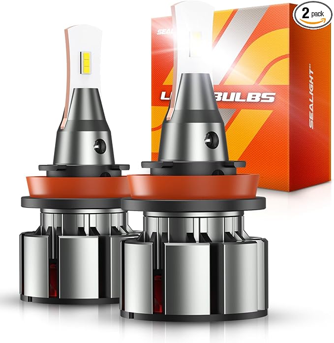 SEALIGHT H11/H8/H9/H16 LED Bulbs, 36000LM Super Bright H11 Lights, H8 by SEALIGHT