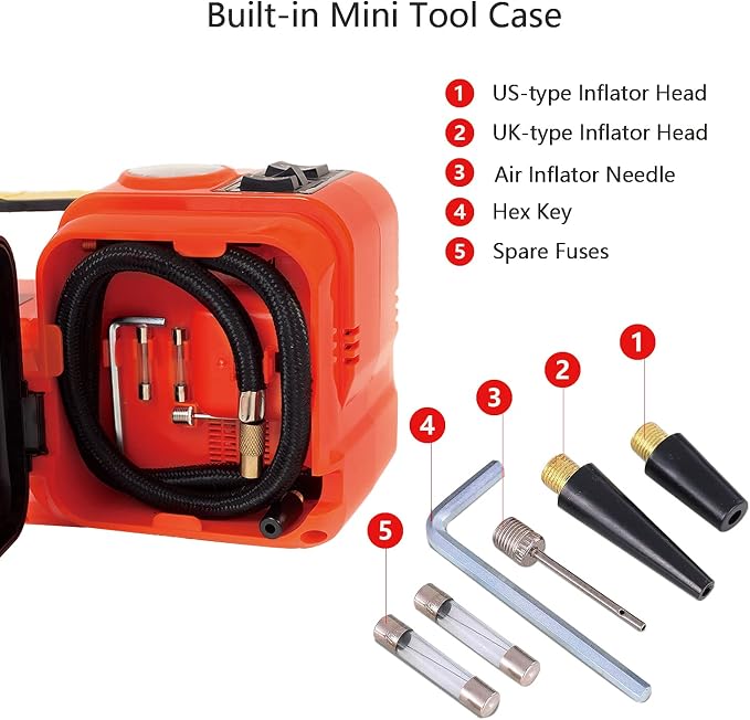 E-HEELP Electric Car Jack 5Ton 12V Kit Hydraulic - Image 3