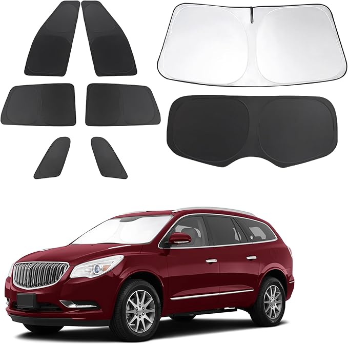 TINGLU Window Shades for Buick Enclave 2010-2017 Accessories Car Side Full by TINGLU