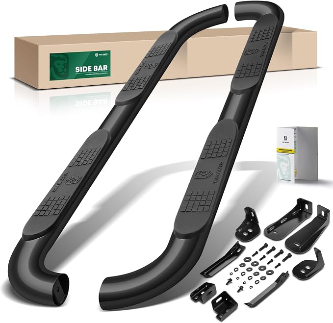 YHTAUTO 4 Inch Running Boards Side Steps Fit Chevy Silverado & GMC Sierra 1500 by YHTAUTO