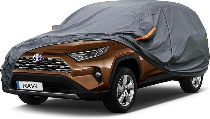 Premium Car Cover Custom Fit Toyota RAV4, 16 Layers Heavy Duty Car Cover by GUNHYI