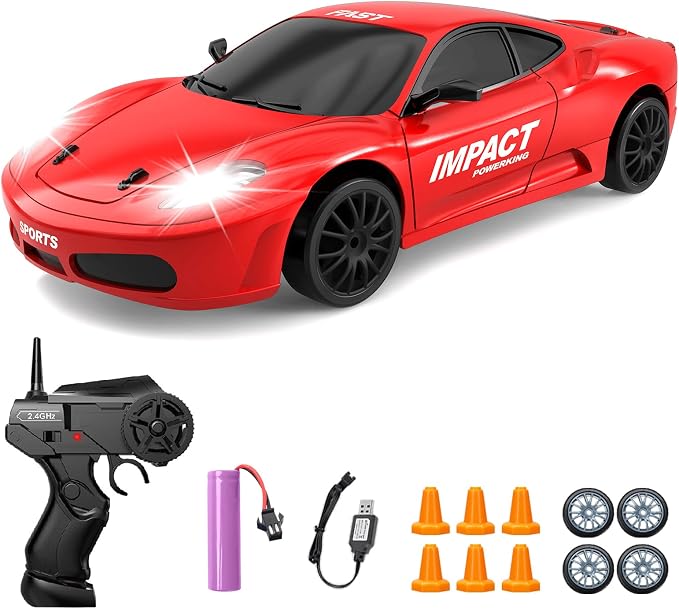 RC Drift Car, 2.4GHz Remote Control Cars 1/24 4WD High Speed Drift Car by YUANPLAN