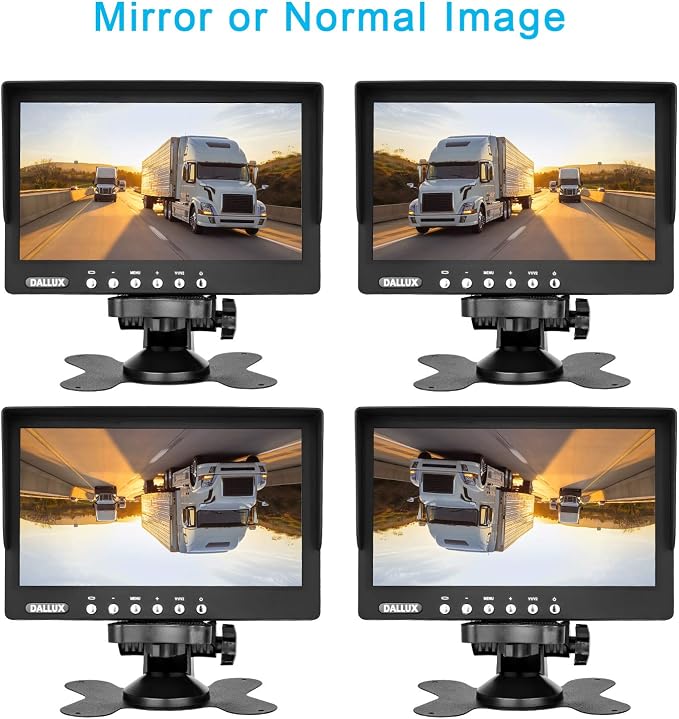 Truck Backup Camera Monitor kit, Heavyduty Vehicle Waterproof Night Vision Wide - Image 6