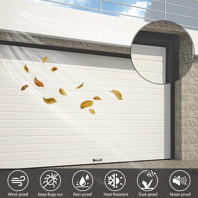 Gaahing Garage Door Top and Sides Seal Strip, Universal Weather Stripping - Image 2