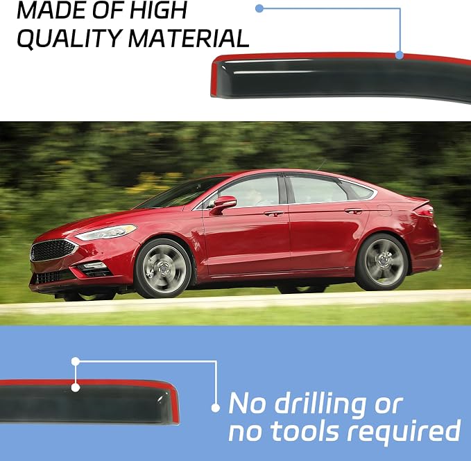 Window Visors Shield Rain Guards Fit - Image 5