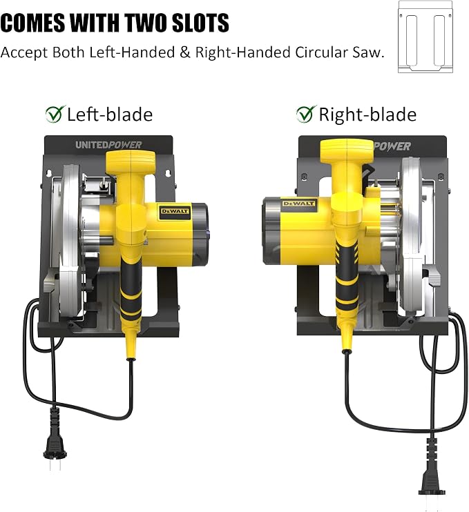 UNITEDPOWER Circular Saw Holder, Wall Mount Storage Rack Organizer - Image 5