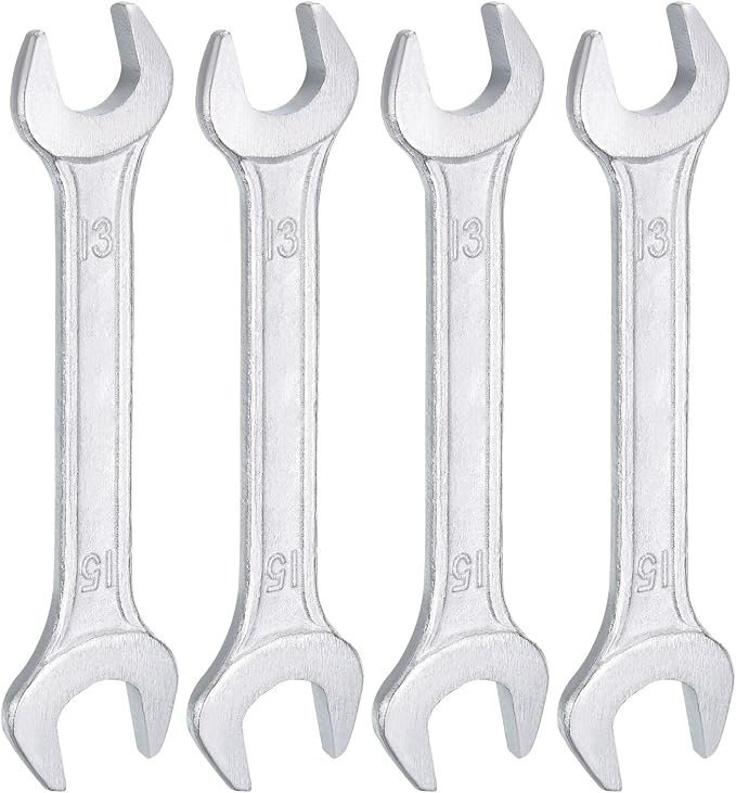 HARFINGTON 5pcs Double Open End Wrench 13mm x 15mm Metric 15 Degree Offset by HARFINGTON
