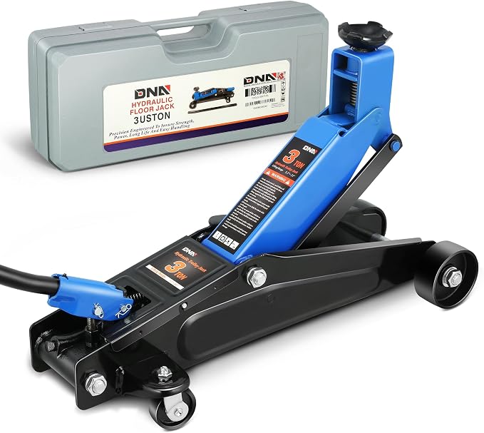 DNA MOTORING 3 Ton Low Profile Floor Jack, 3 tons Capacity Fast Lift Hydraulic by DNAMOTORING-Tools