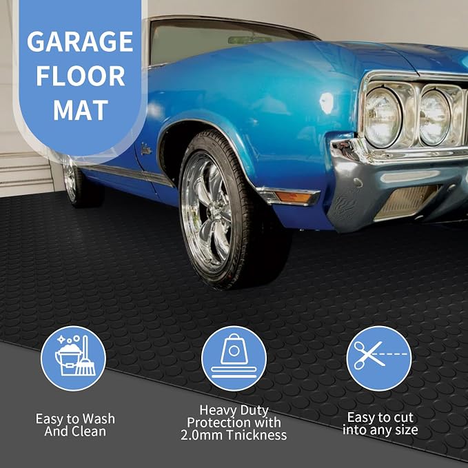 Premium Garage Floor Mat, Commercial Grade Heavy Duty Parking Mat - Image 2