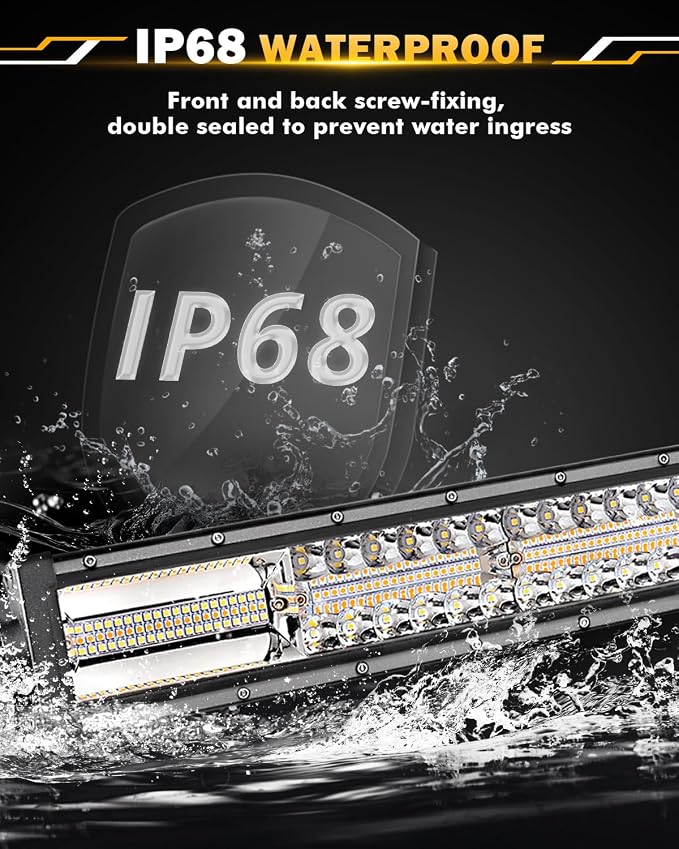 Auxbeam 30 Inch 180W LED Light Bar, 6 Modes Spot Flood Combo Offroad Lighting - Image 5