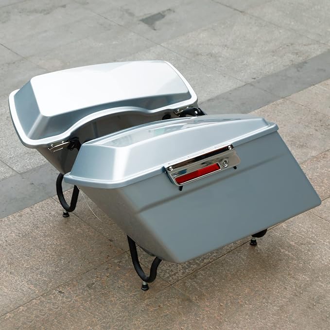 Green-L Silver Hard Saddlebags Fit - Image 3