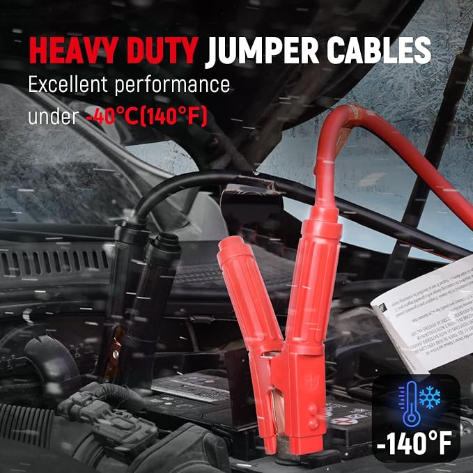 TOPDC 30FT Heavy Duty 0 Gauge Jumper Cables - Image 4