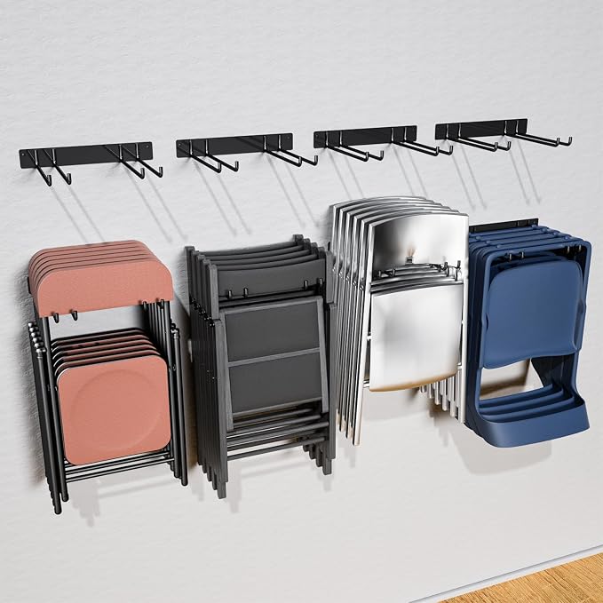YYR Folding Chair Storage Rack, Garden Tool & Foldable Chairs Organizer Hangers by YYR