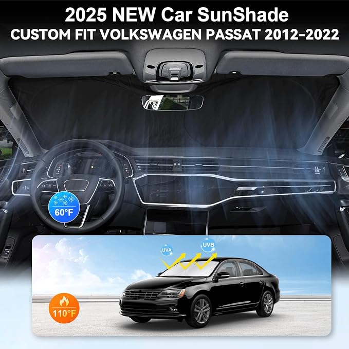 Custom Fit Passat Windshield Sunshade - Image 4