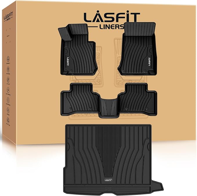 LASFIT Floor Mats & Cargo Mat for Mercedes Benz GLC 2016-2022 GLC300 / GLC350e by LASFIT