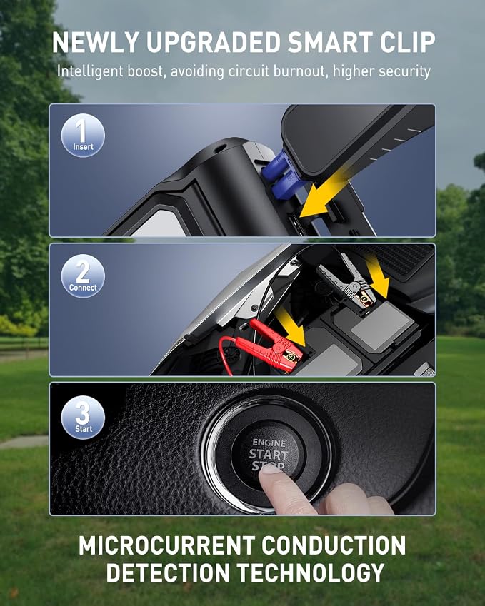 AUXITO Jump Starter: 6000A Car Portable-Battery Jumper Box - Image 9