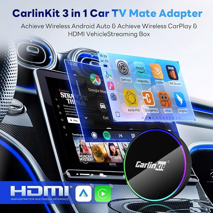Carlinkit HD2CP Pro HDMI Wireless CarPlay Adapter- Wired CarPlay to Wireless - Image 2