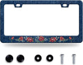 Flower Blue Jean Design License Plate Frame Personalized License Plate by GORSNKYE