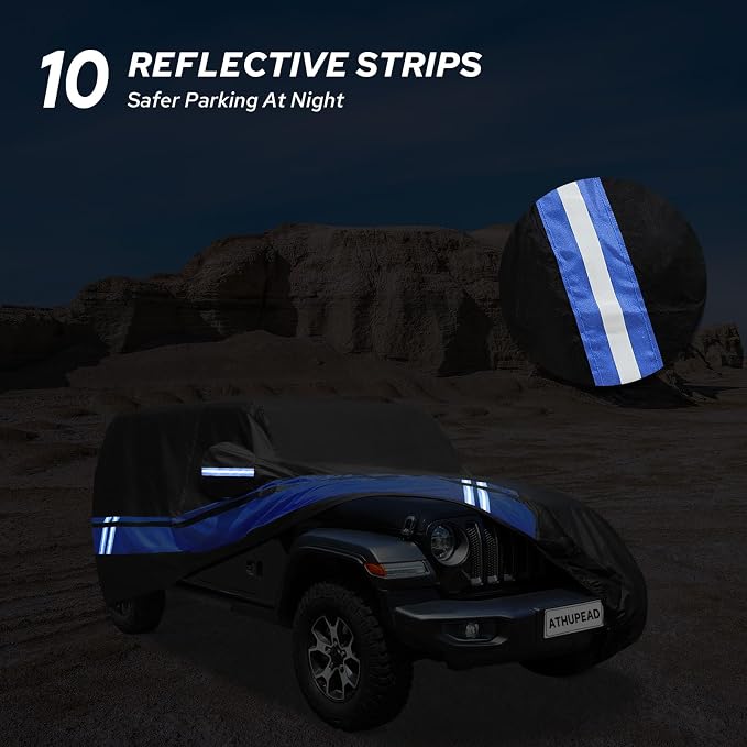 10-Layer Waterproof 4 Door All Weather Universal Fits Jeep Wrangler Cover - Image 5