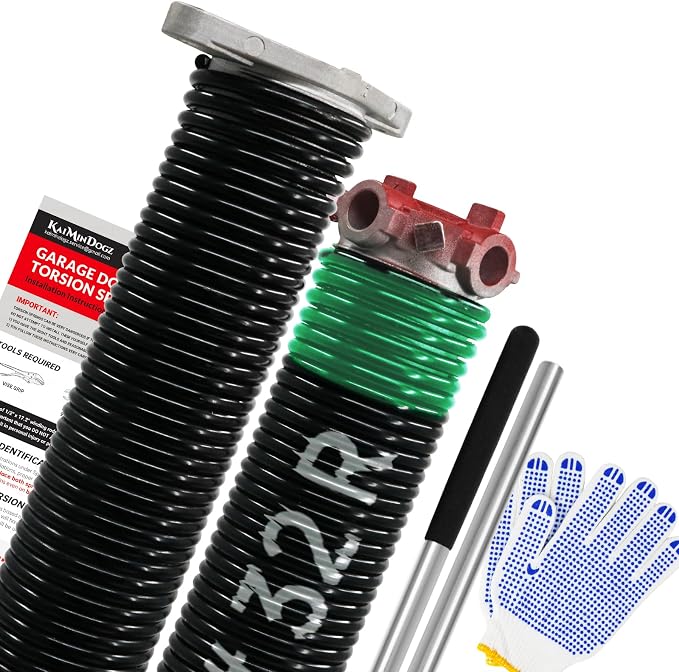 Pair of 1.75" Garage Door Torsion Springs Set by KaiMinDogzGarageDoorSpring