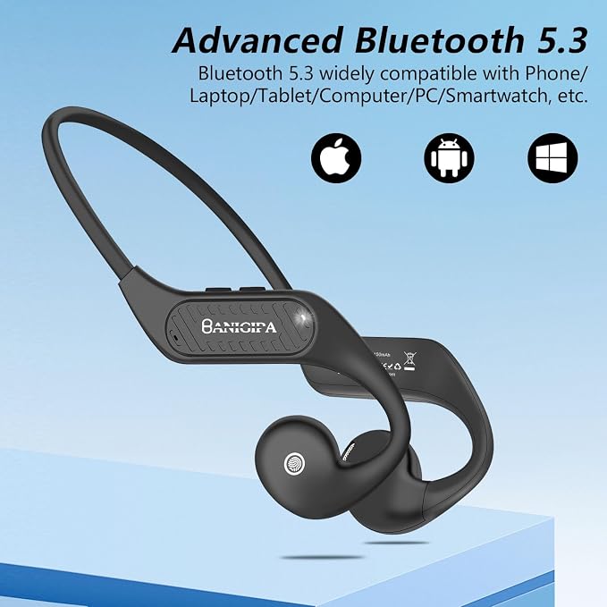 BANIGIPA Open Ear Headphones Wireless Bluetooth, Upgraded 5.3 Bluetooth - Image 6