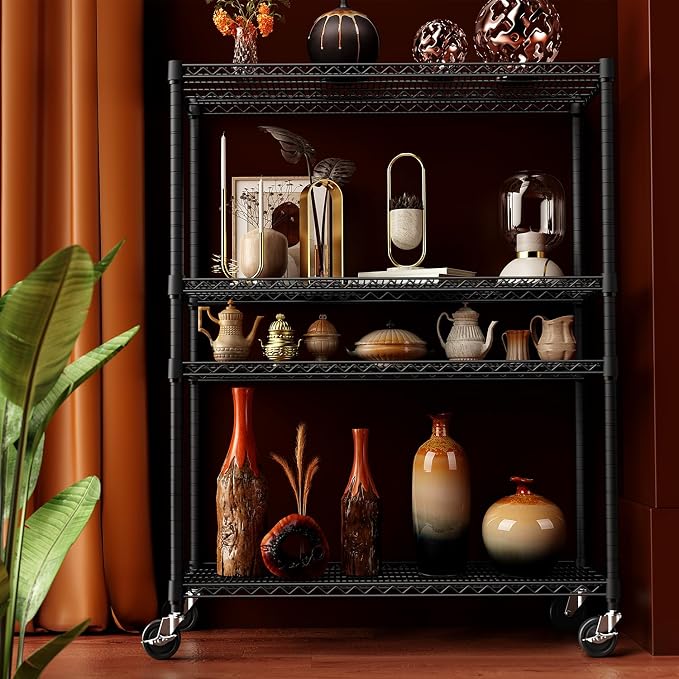 IZEUK Garage Shelving Wide Storage Shelves 4 Tier Metal Shelves Heavy Duty - Image 5