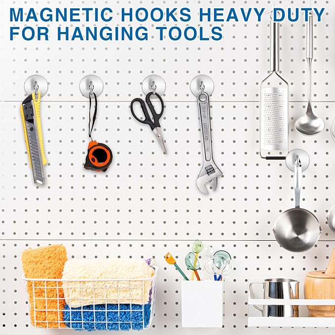 LOVIMAG Magnetic Hooks Heavy Duty, Super Stong Magnetic Hooks Neodymium Magnet - Image 6