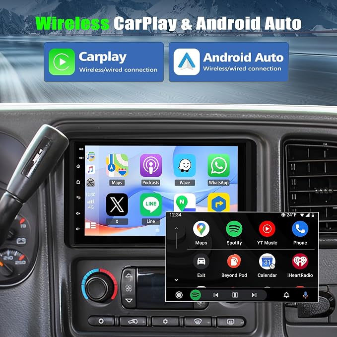 Car Radio for 2003 2004 2005 2006 Chevy Silverado 1500/2500/3500, GMC Sierra - Image 4