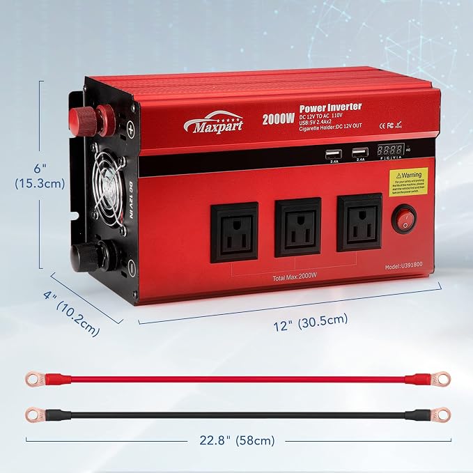 2000w Inverter 12v Car Power Inverters - Image 9