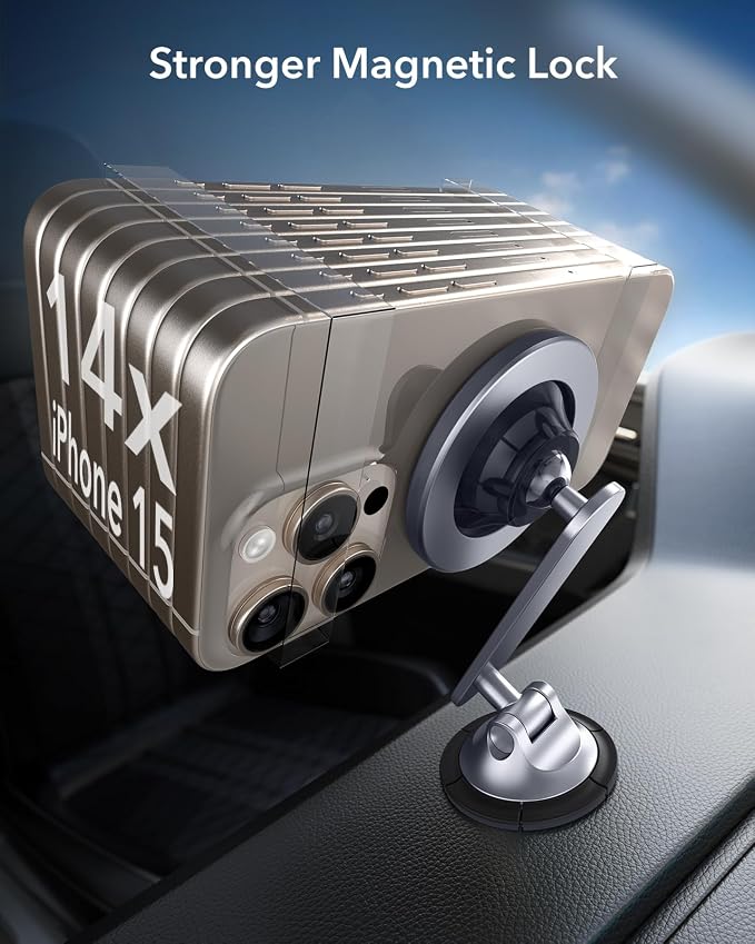 ESR for MagSafe Car Mount, Dashboard Magnetic Phone Holder for Car, 360° - Image 4